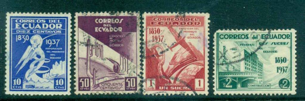 Ecuador-1938-Progress-of-Ecuador-Exhibiion-FU-Lot46628