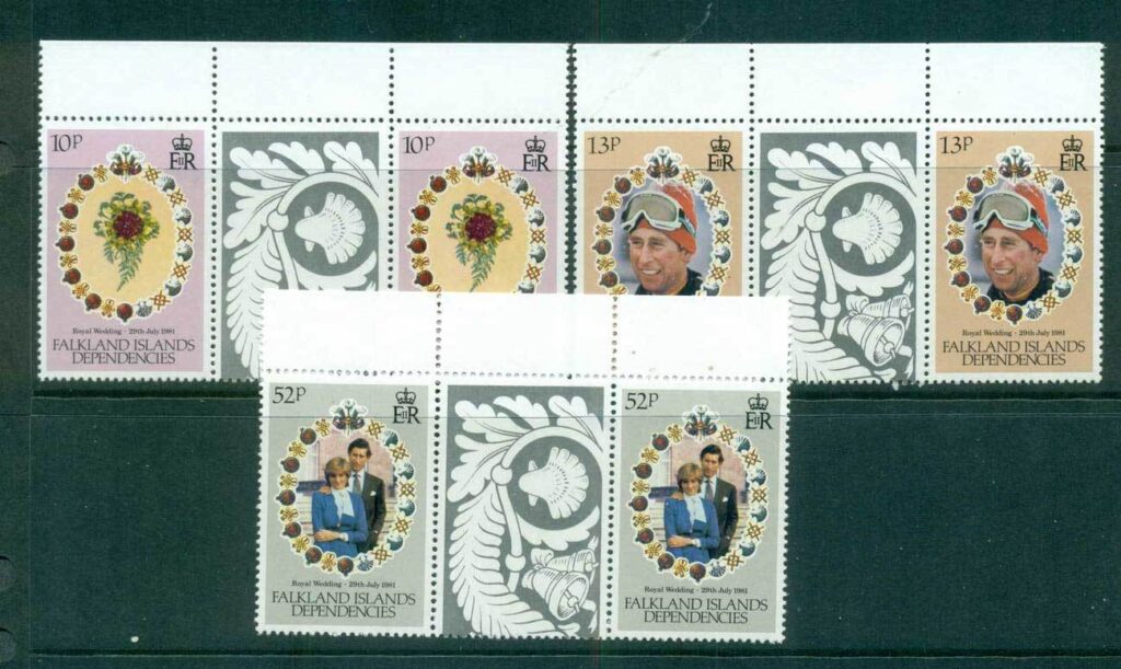 Falkland-Is-Deps-1981-Royal-Wedding-Charles-Diana-gutter-prs-MUH-lot58867