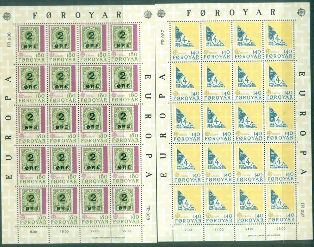 Faroe-Is-1979-Europa-sheets-MUH