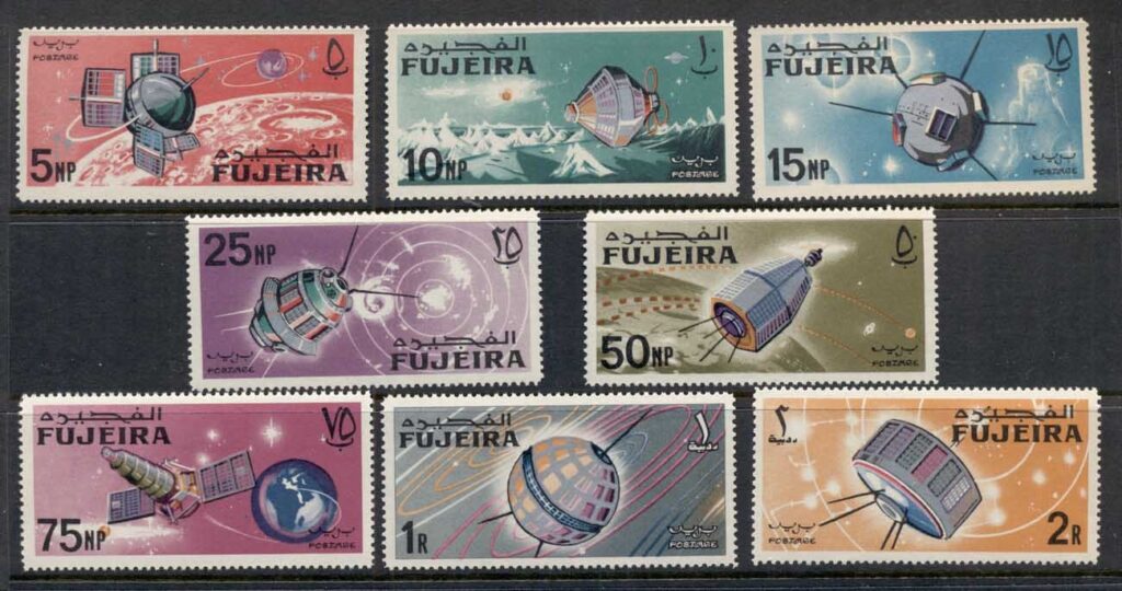 Fujeira-1966-Mi70-77-Space-Research-MUH-2