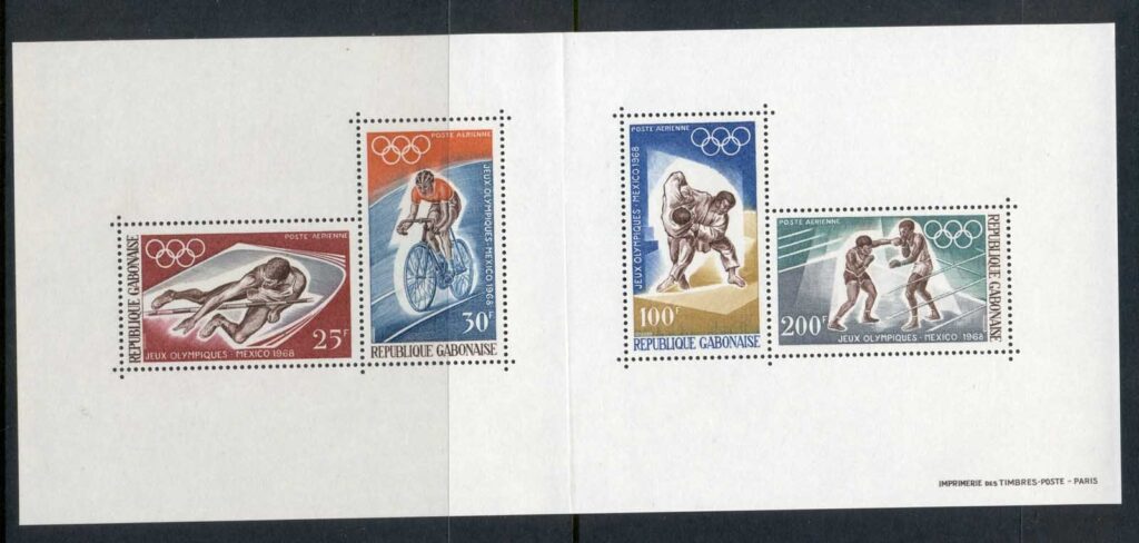 Gabon-1968-Summer-Olympics-Mexico-City-MS-MUH