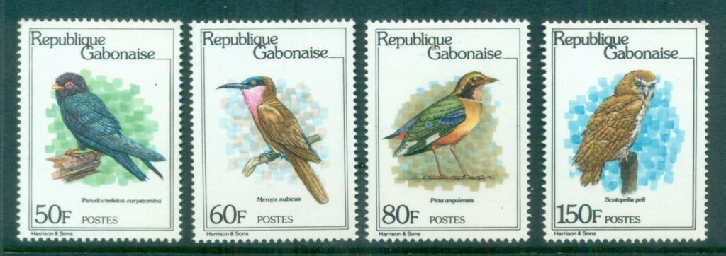Gabon-1980-Birds-MUH