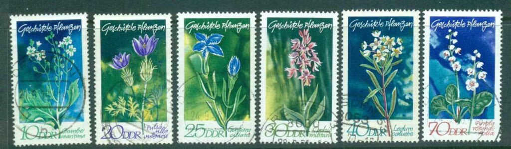Germany-DDR-1970-Protected-Plants