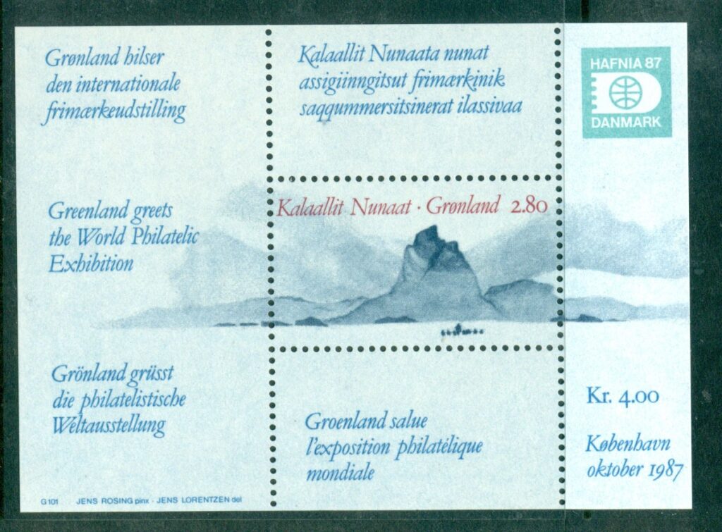 Greenland-1987-HAFNIA-87-Mountains-MS-MUH-lot57309