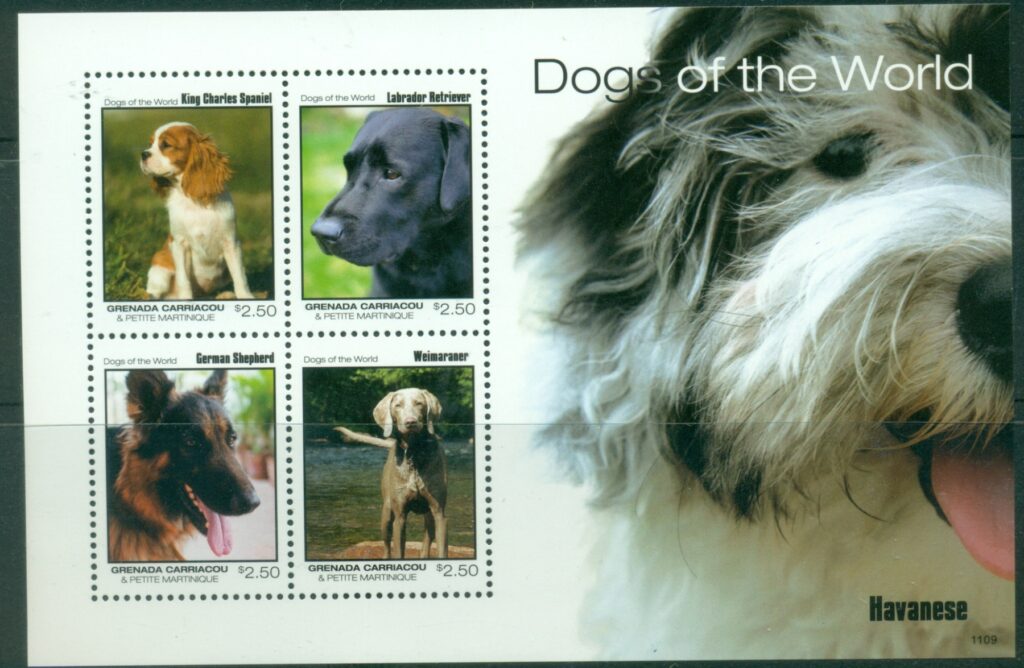 Grenada-Carriacou-Petite-Martinique-1993-Dogs-of-the-World-MS-MUH