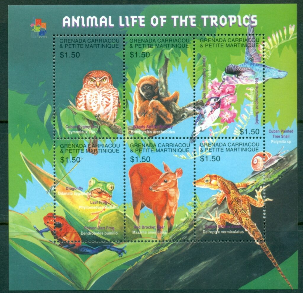 Grenada-Carriacou-Petite-Martinique-2001-Fauna-International-Stamp-Exhibition-HONK-KONG-01-MS-MUH_2