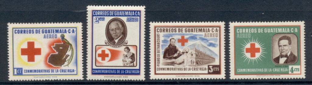 Guatemala-1958-red-Cross-MUH