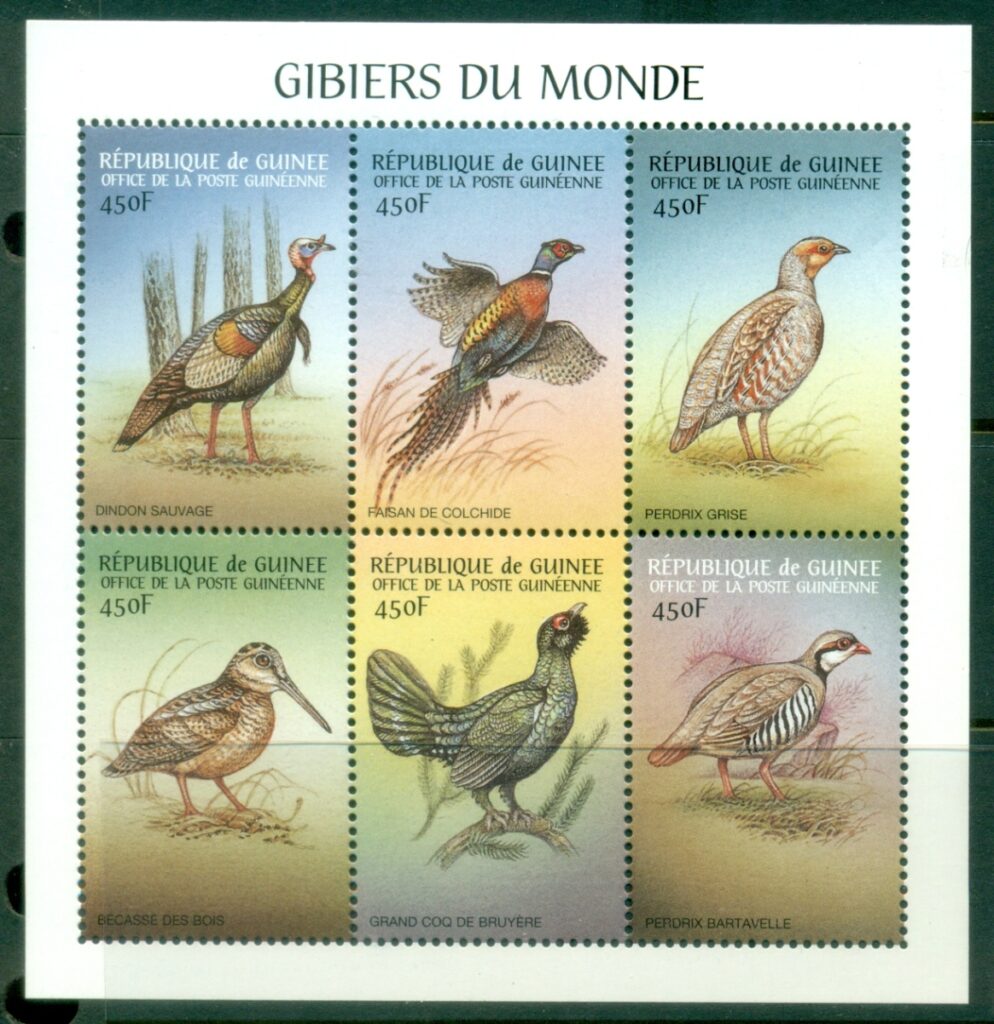 Guinea-1999-Birds-of-the-World-MS-MUH