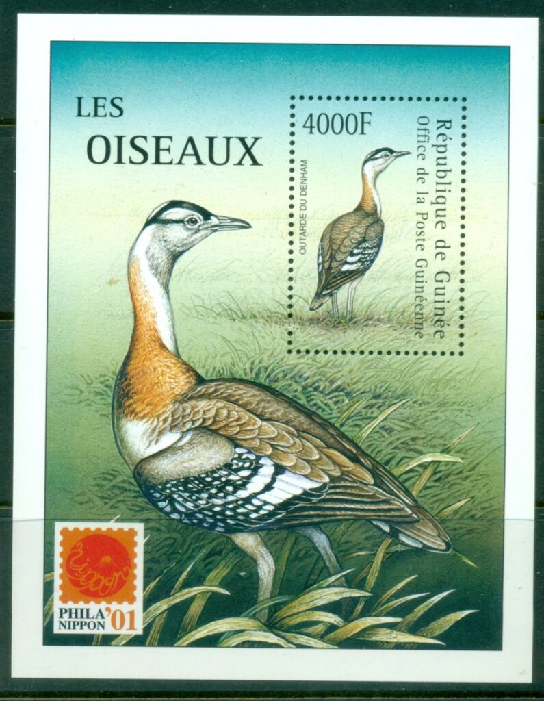 Guinea-2001-Birds-of-the-World-Philanippon-Neotis-denhami-MS-MUH
