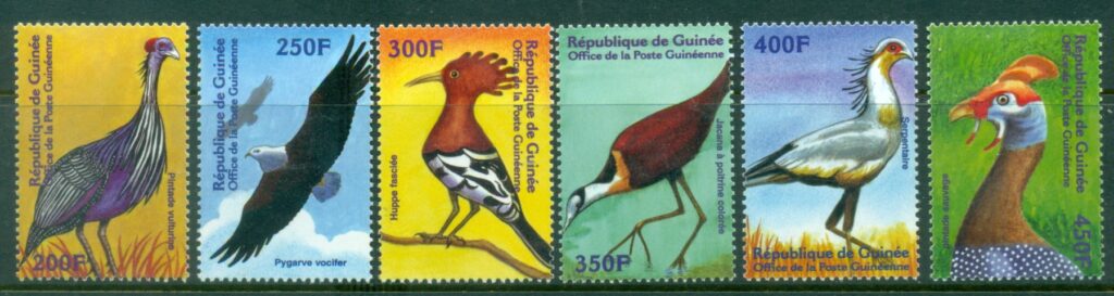 Guinea-2001-International-Stamp-Exhibition-PhilaNippon-01-Tokyo-Japan-Birds-of-the-World-MUH_1