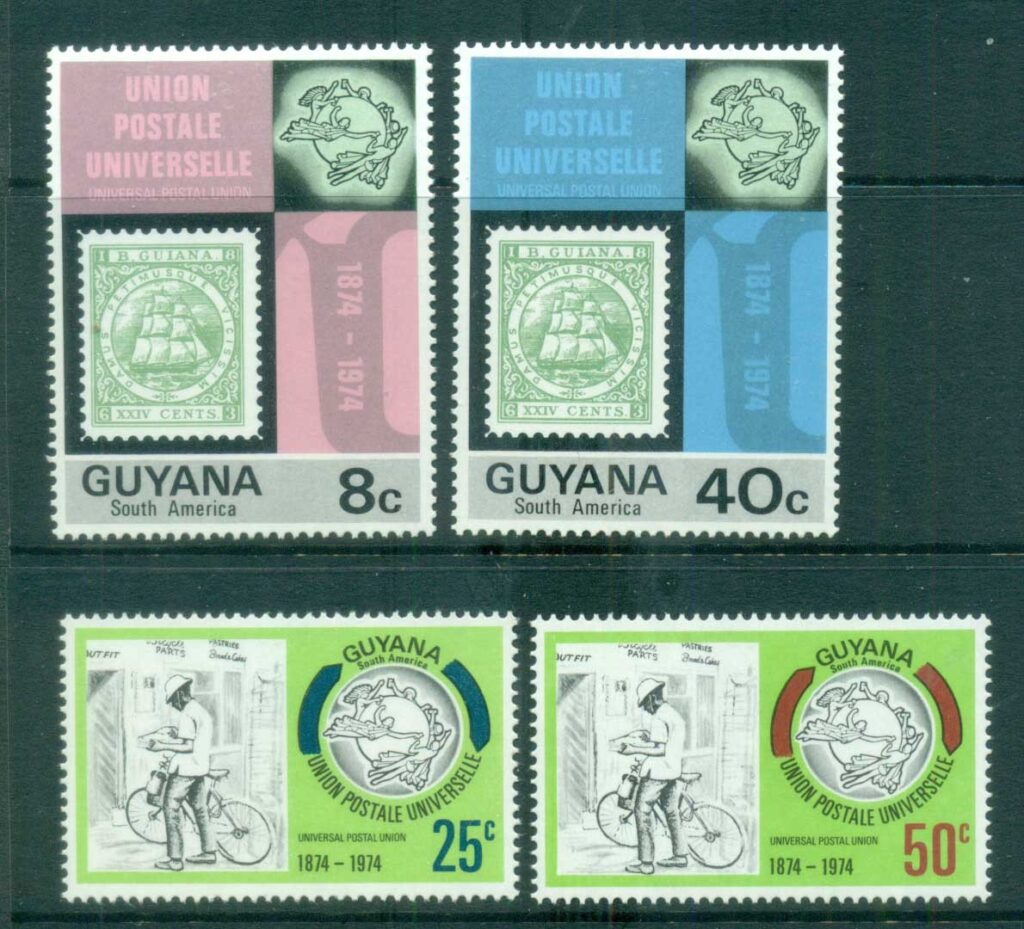 Guyana-1974-UPU-Centenary-MLH-lot80910