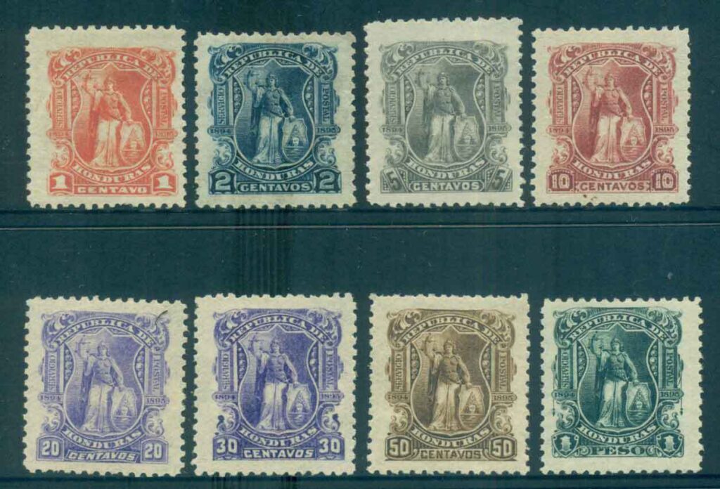 Honduras-1895-Justice-MH-lot51248