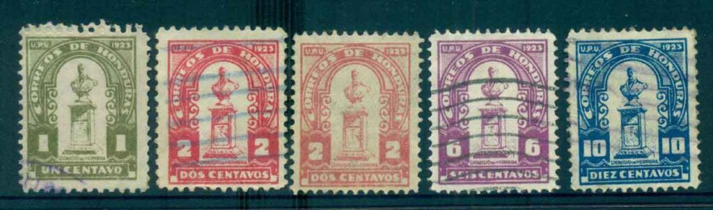 Honduras-1924-Dionisio-de-Herrera-Asst-jpg-faults-FU-lot51258.jpg