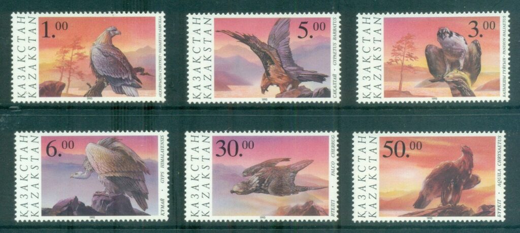 Kazakhstan-1995-Birds-of-Prey