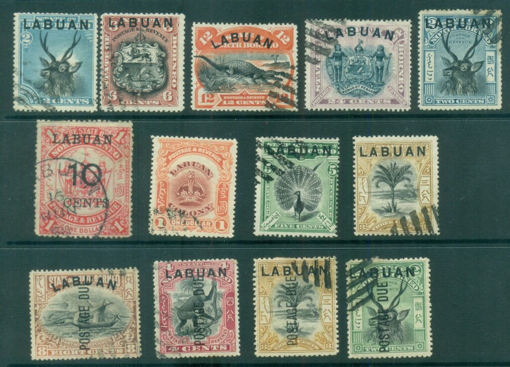 Labuan-1894-on-Assorted-Pictorials-FU-CTO-lot83110