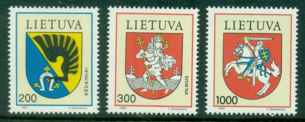 Lithuania-1992-Coats-of-Arms-MUH
