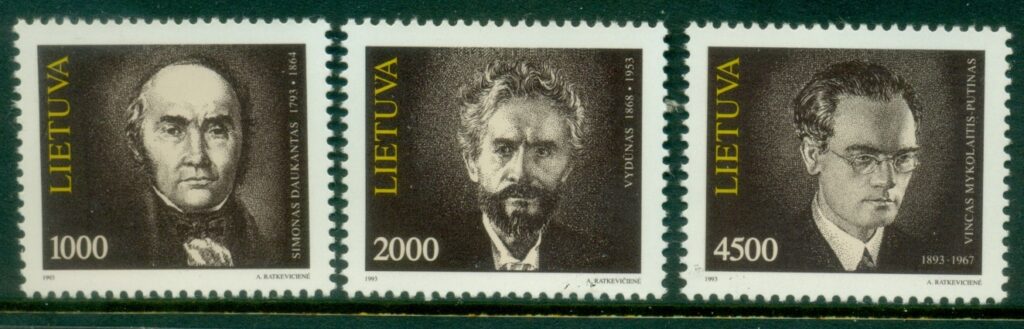 Lithuania-1993-Famous-Lithuanians-MUH