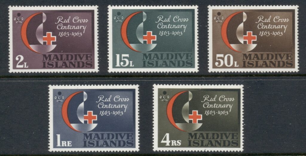 Maldive-Is-1963-Red-Cross-centenary-MLH