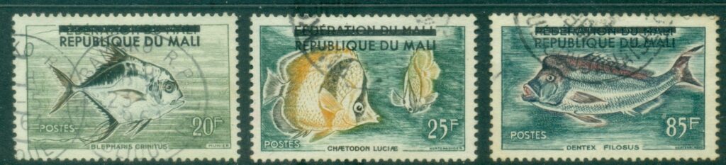 Mali-1961-Marine-Life-Fish-Opt-Republic-of-Mali-FU
