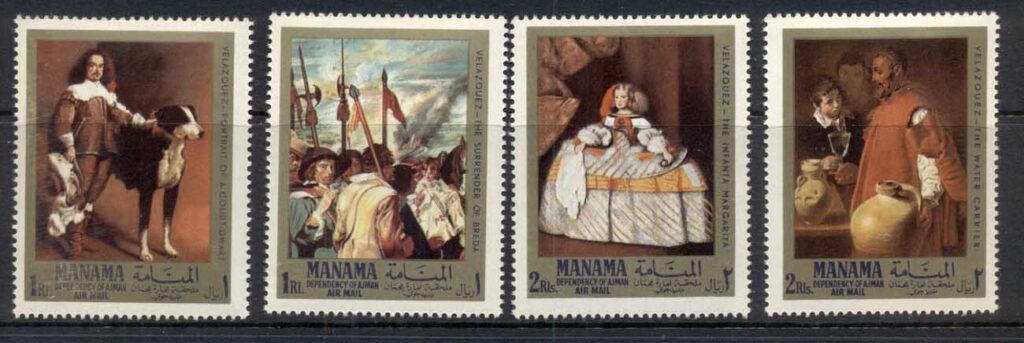 Manama-1968-Mi65-68-Paintings-by-Diego-Velasquez-MUH