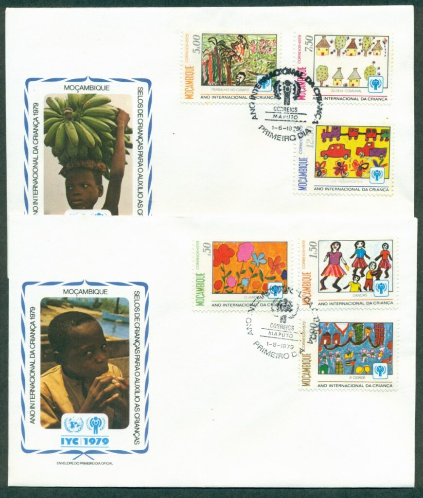Mozambique-1979-IYC-International-Year-of-the-Child-2x-FDC-lot32099