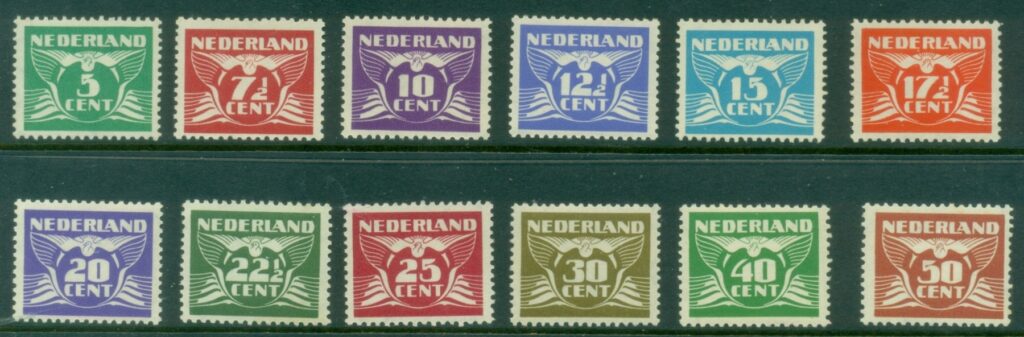 Netherlands-1941-Numerals-Gull-Wing-no-2&frac12;c-MUH