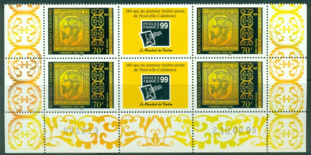 New-Caledonia-1999-First-Postage-Stamp-Anniversary-block-4-MUH.jpg