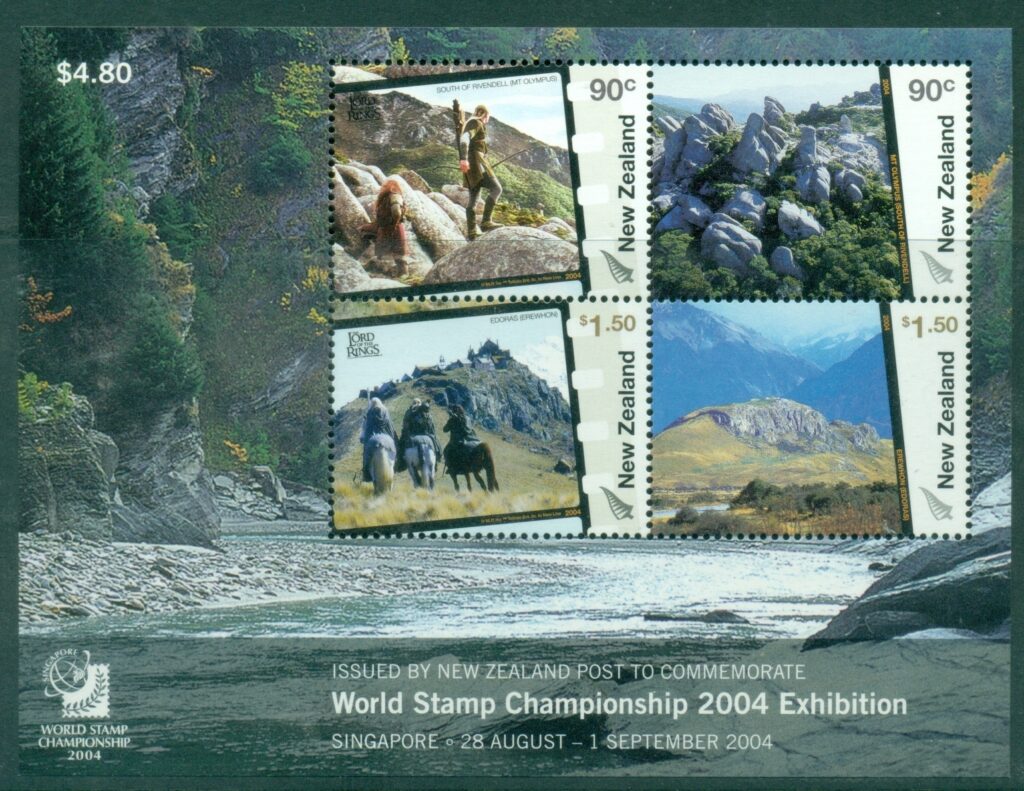 New-Zealand-2004-The-Lord-of-the-Rings-New-Zealand-Home-of-Middle-Earth-MS-Singapore-Stamp-Ex-MS-Muh