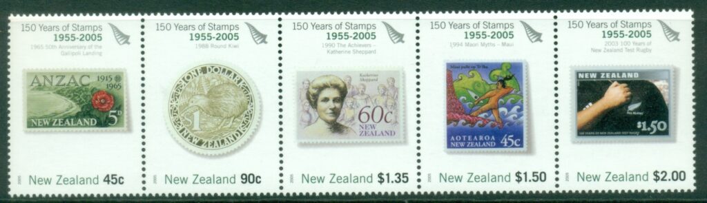 New-Zealand-2005-The-150th-Anniversary-of-New-Zealand-Stamps-1955-2005-Loyalty-Rewards