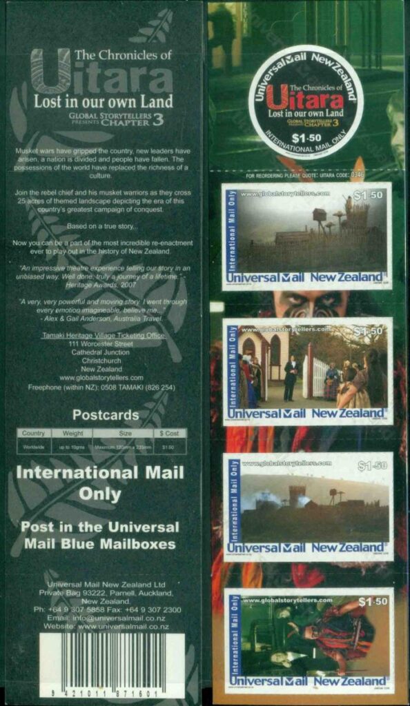 New-Zealand-2008-Private-Post-UMZ-Lost-in-our-own-Land-booklet-MUH