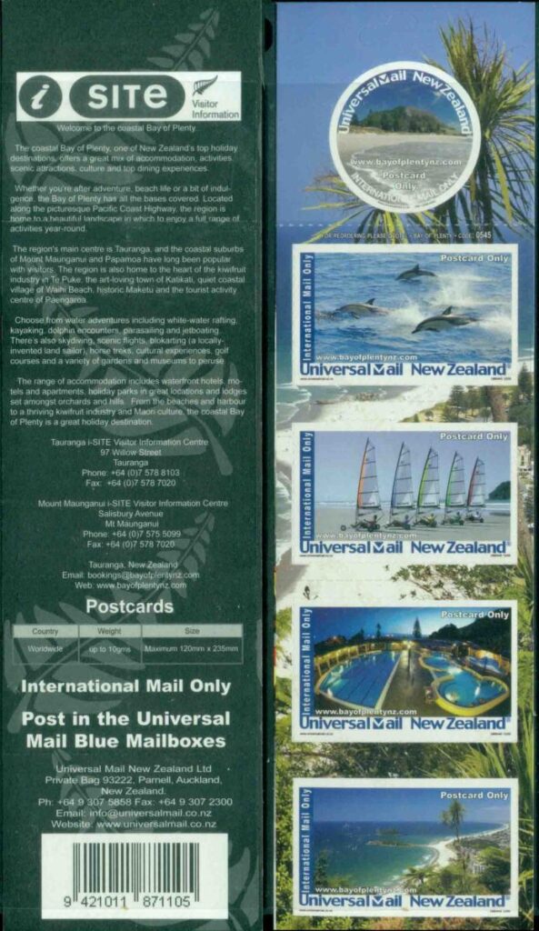 New-Zealand-2009-Private-Post-UMZ-Bay-of-Plenty-booklet-MUH