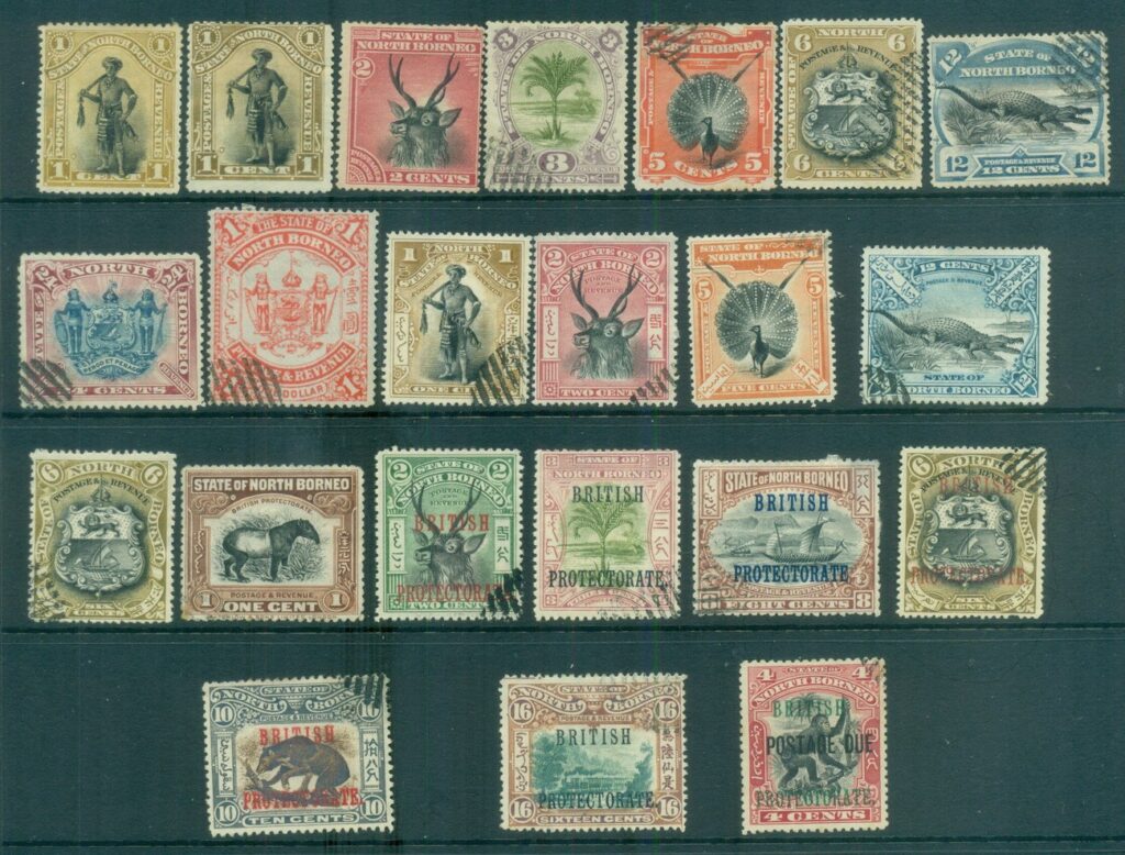 North-Borneo-1894-on-Assorted-Pictorials-MH-CTO-lot82370