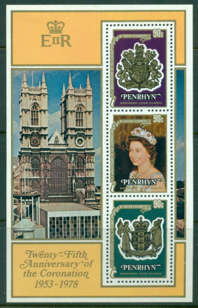 Penrhyn-Is-1977-QEII-Coronation-25th-Anniversary-MS-MLH