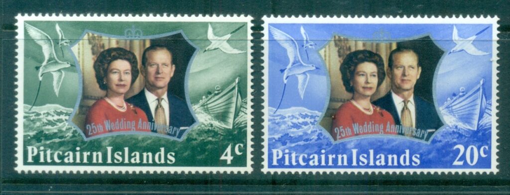 Pitcairn-Is-1972-QEII-Silver-Wedding-Anniversary-Anniversary-MUH