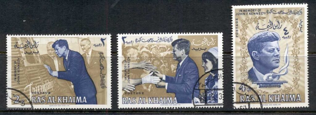 Ras-Al-Khaima-1965-Mi9-11-JFK-kennedy-CTO