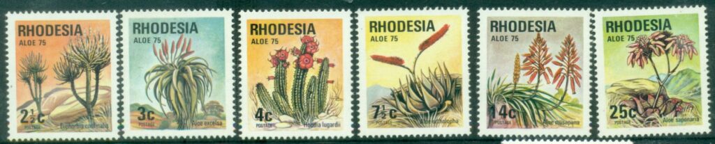 Rhodesia-1975-Desert-Plants-Aloes-MUH