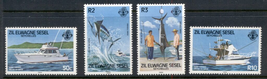 Seychelles-ZES-1984-Game-Fishing-MUH