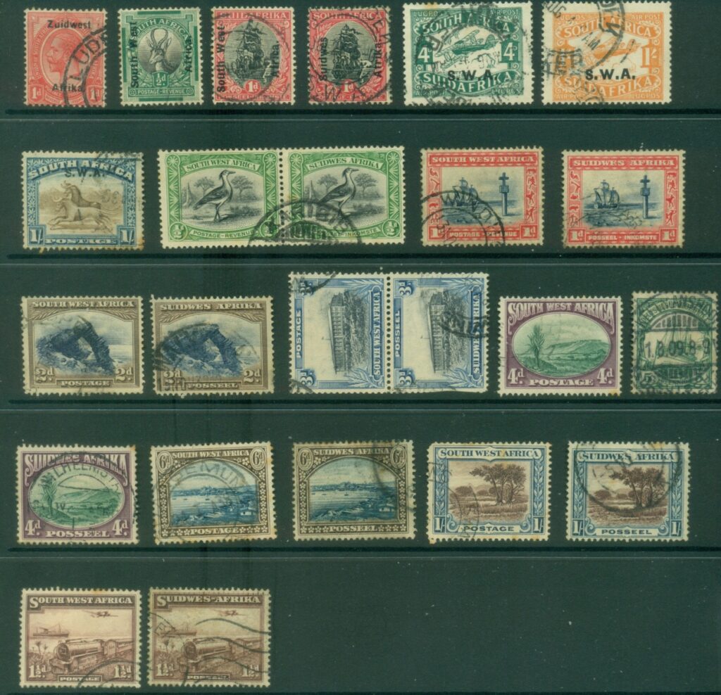 South-West-Africa-1924-on-Assorted-Oddments-faults-FU