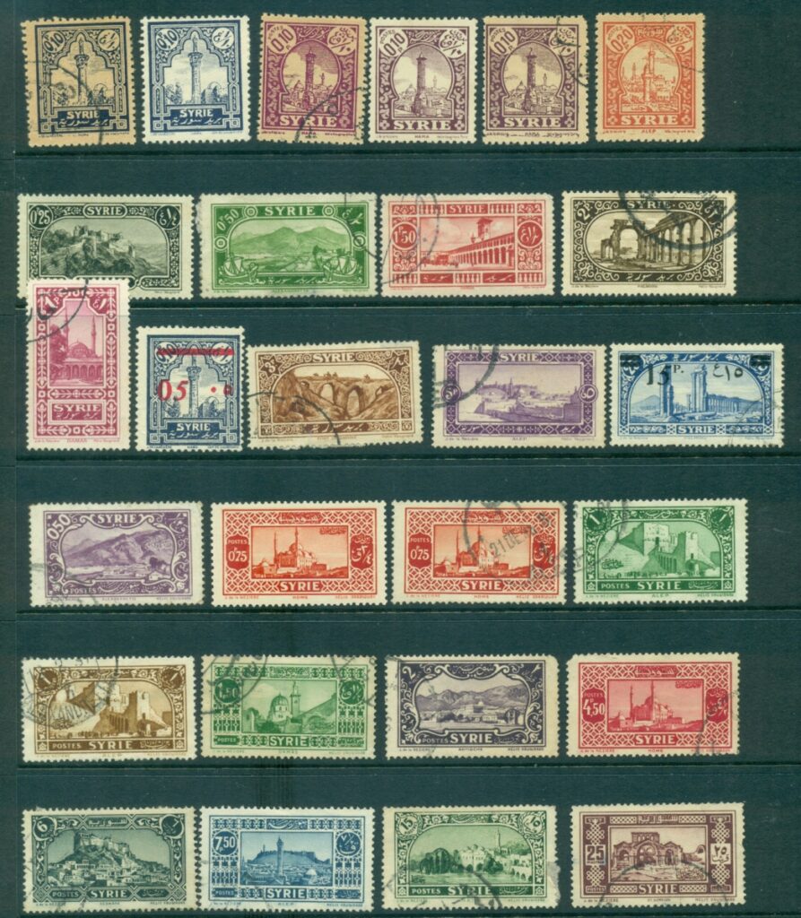Syria-1925-36-Asst-27-FU-MH-lot36881
