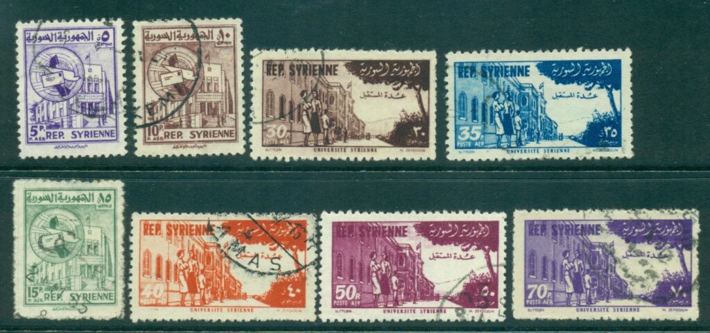 Syria-1954-Air-Mail-FU-lot36888