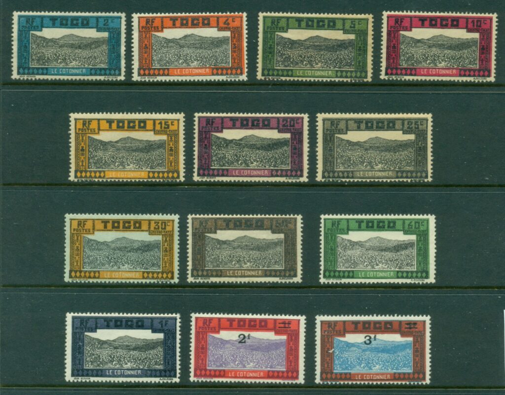 Togo-1925-Postage-Dues-Cotton-Field-MLH-MNG