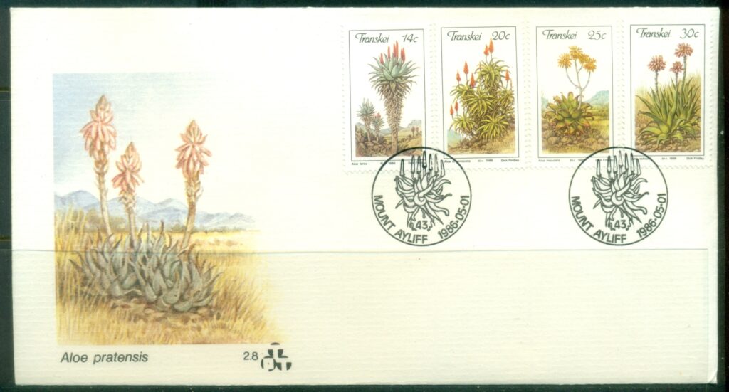 Transkei-1986-Plants-Aloes-FDC