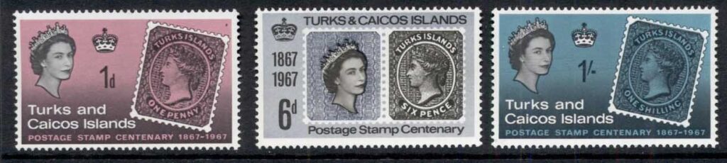 Turks-Caicos-Is-1967-Stamp-Centenary-MUH