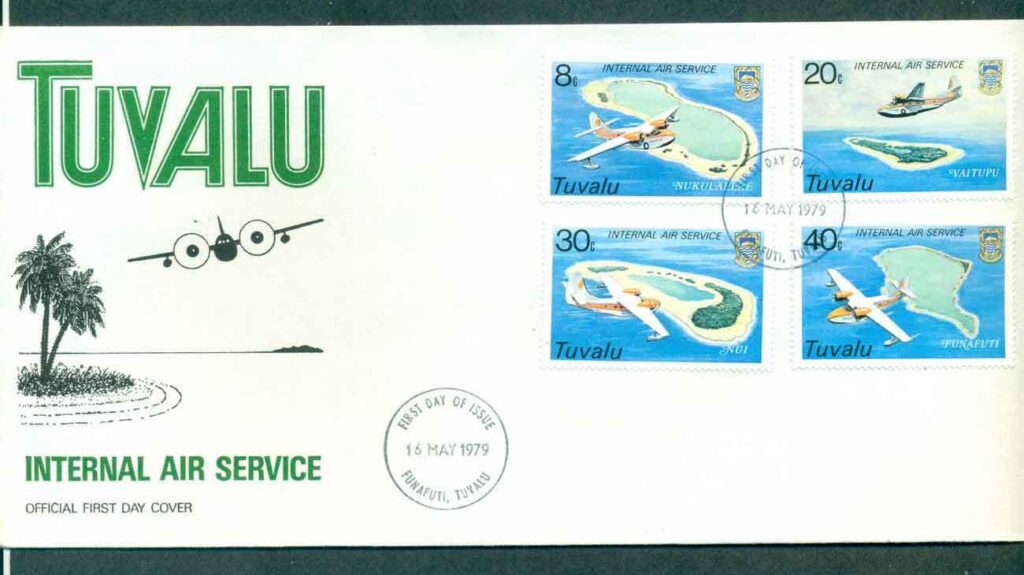 Tuvalu-1979-Internal-Air-Service-FDC-lot50392