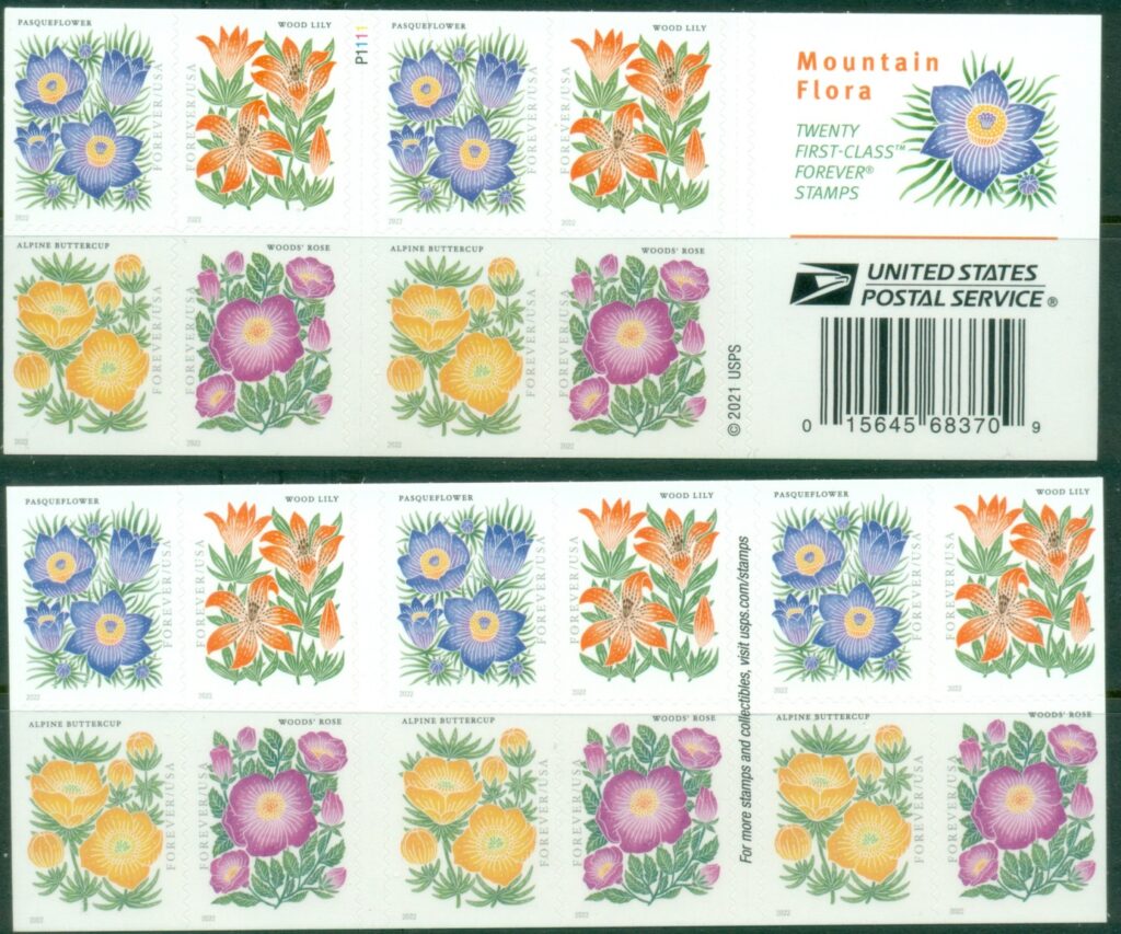 USA-2022-Mountain-Flowers-Booklet-MUH