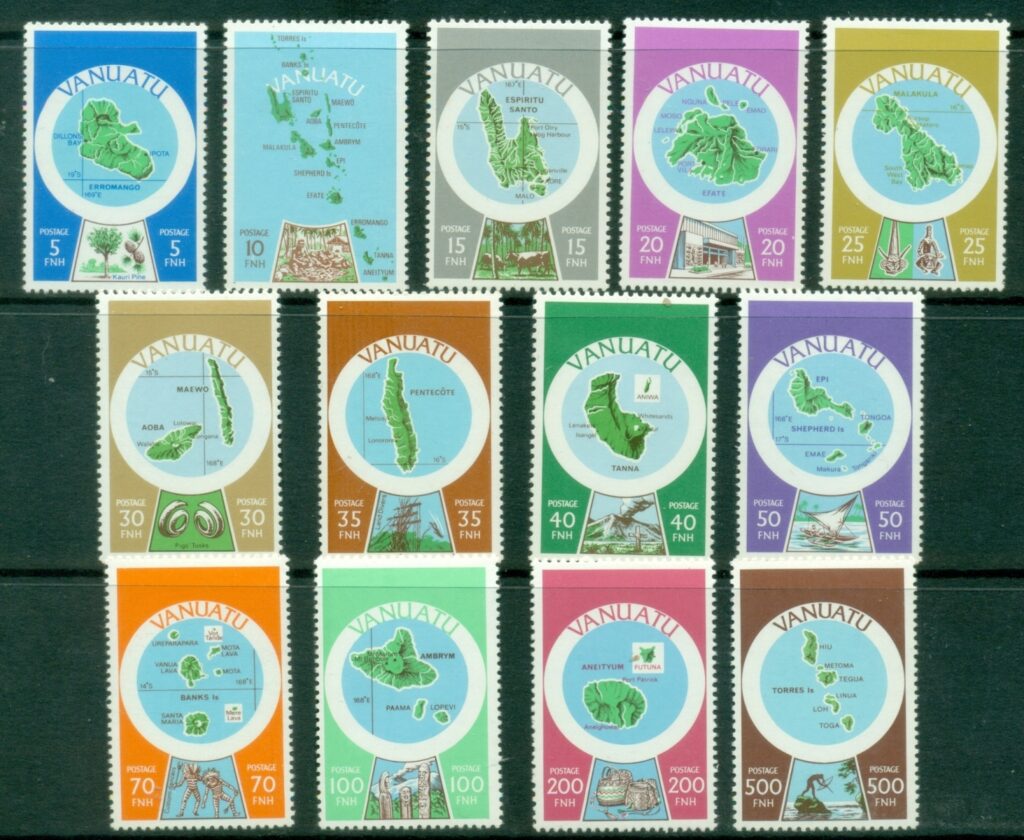 Vanuatu-1980-Pictorials-Maps-Wmk