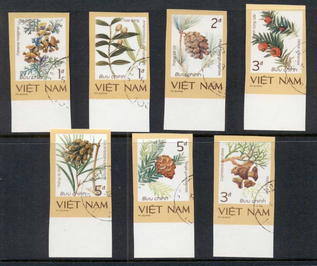 Vietnam-1986-Endangered-Plants-IMPERF-CTO