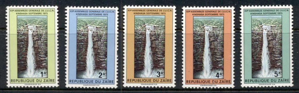Zaire-1975-Nature-Preservation-Waterfall-MUH