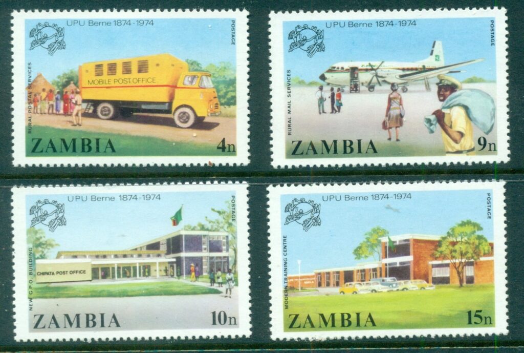 Zambia-1974-UPU-centenary-MLH