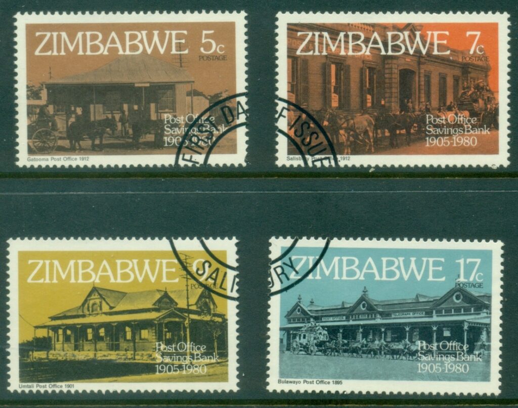 Zimbabwe-1980-Post-Offices-FU